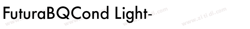FuturaBQCond Light字体转换